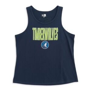 NWT New Era Tank Top Womens XL Minnesota Timberwolves Glitter NBA Sleeveless